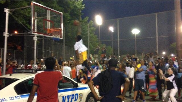 basketball-player-dunks-basketball-over-cop-car-staten-island