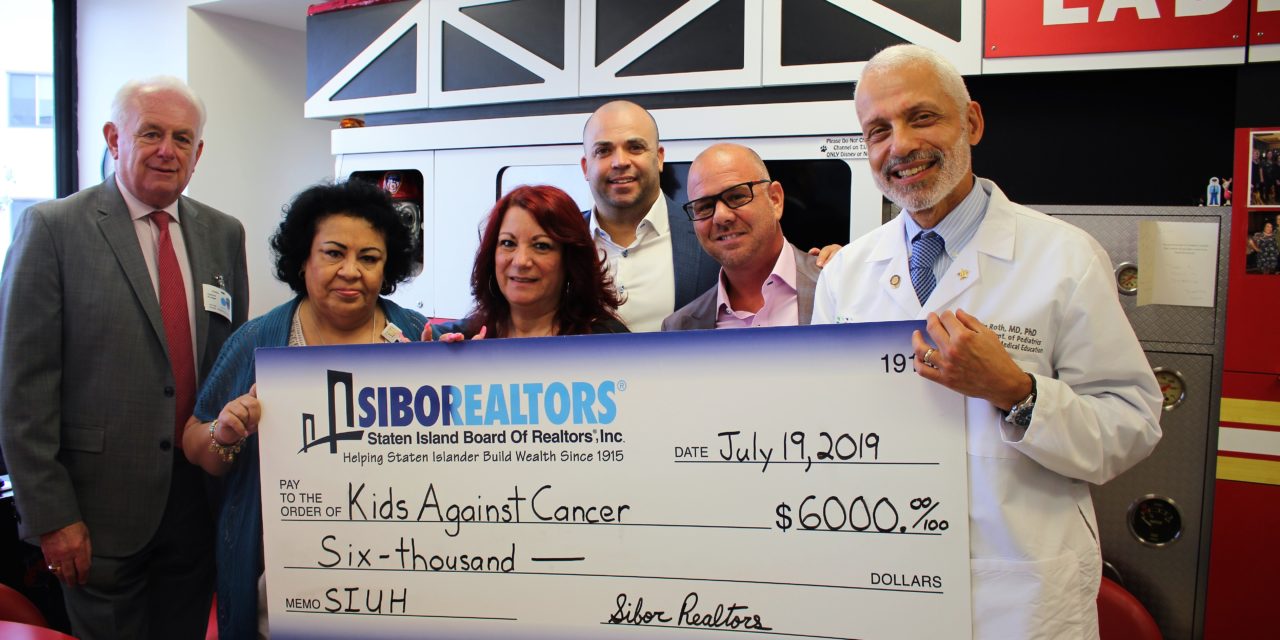 Staten Island Realtors Donate $15K  for Children with Cancer